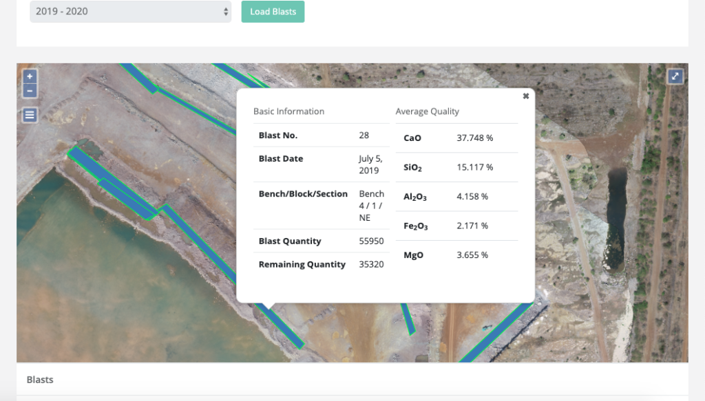 drone mapping for mining blast planning and visualization