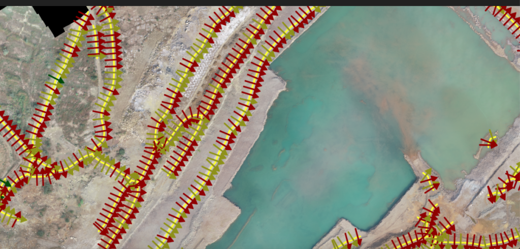 Mine Water Management Planning on drone maps